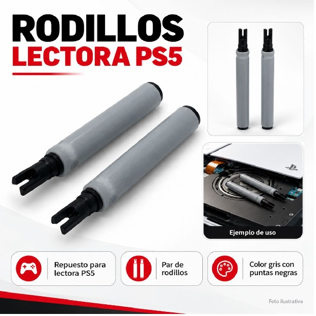 &ua RODILLOS LECTORA PS5